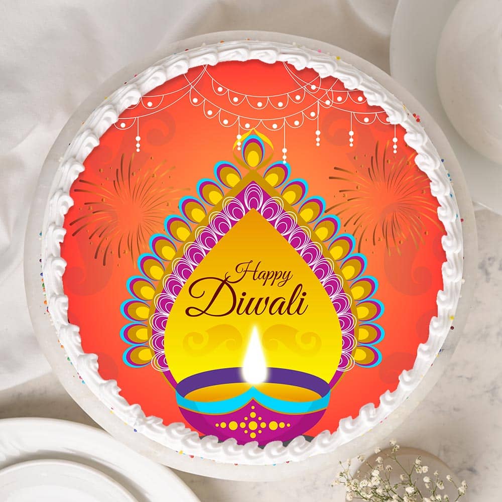 Happy Diwali Poster Cake
