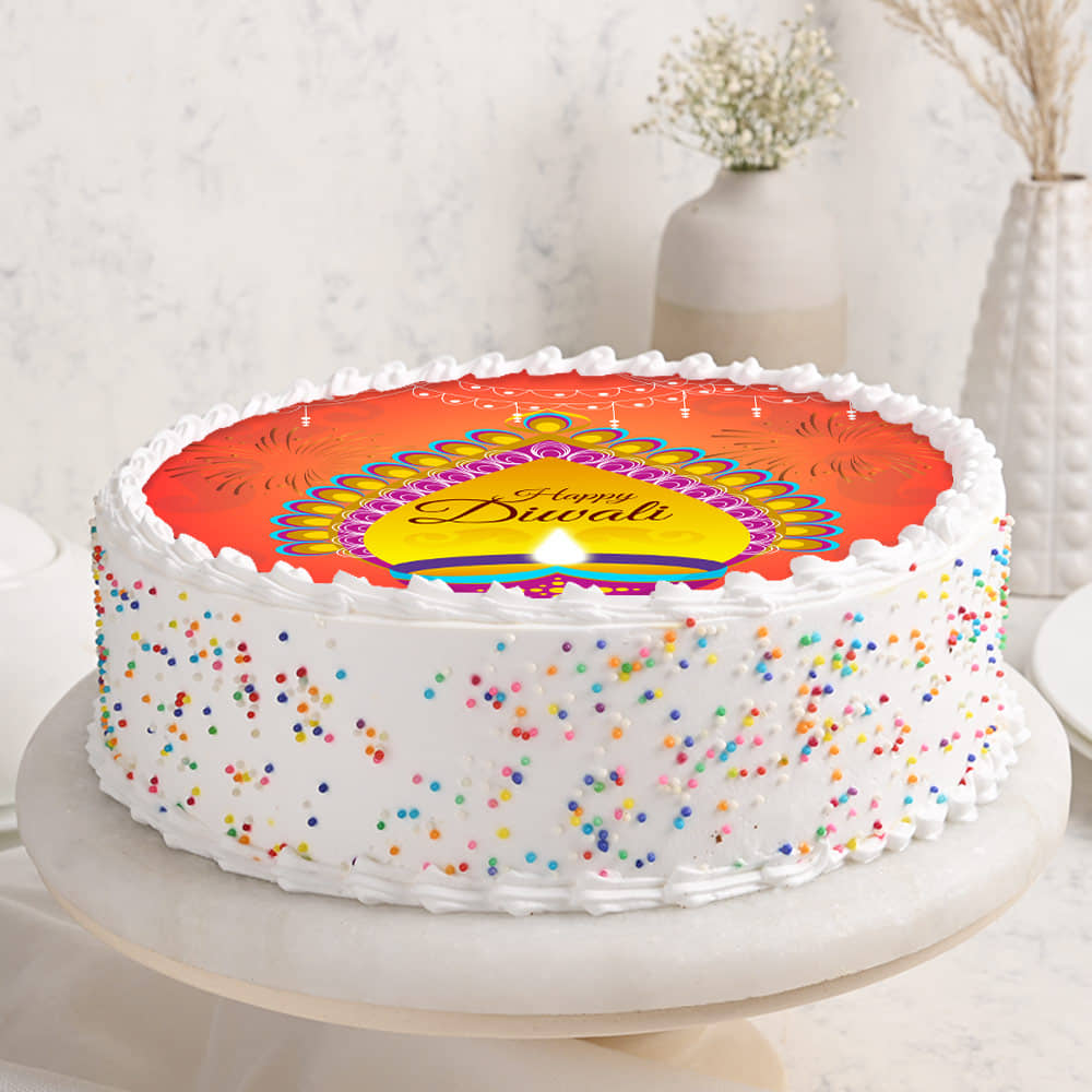 Happy Diwali Poster Cake