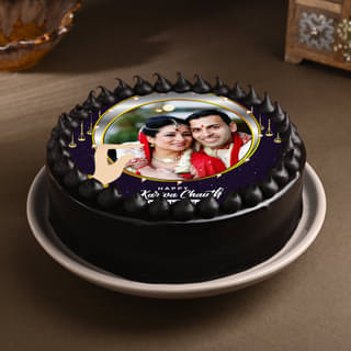 Karwa Chauth Photo Cake