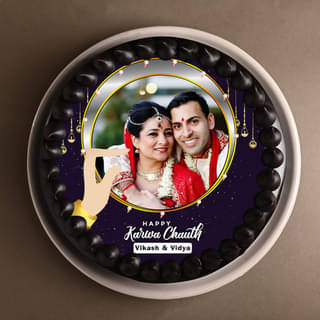 Karwa Chauth Photo Cake