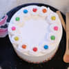Top View of Rainbow Gems Pinata Cake