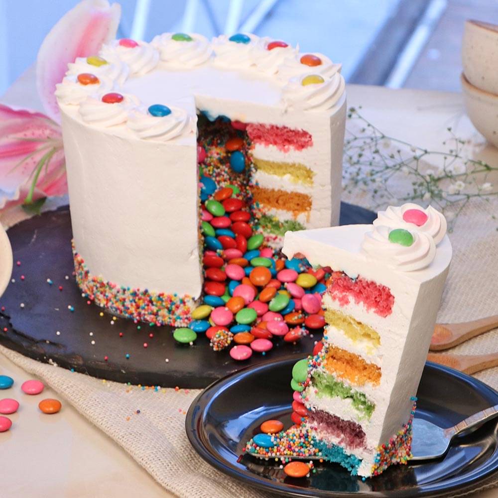 Rainbow Piñata Cake | Rainbow Piñata Cake with Vida Bakery | By BoshFacebook