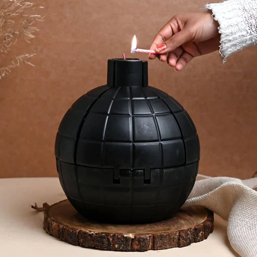 Side View of Heart-Shaped Chocolate Bomb Cake