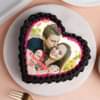 Heart Shaped Photo Cake