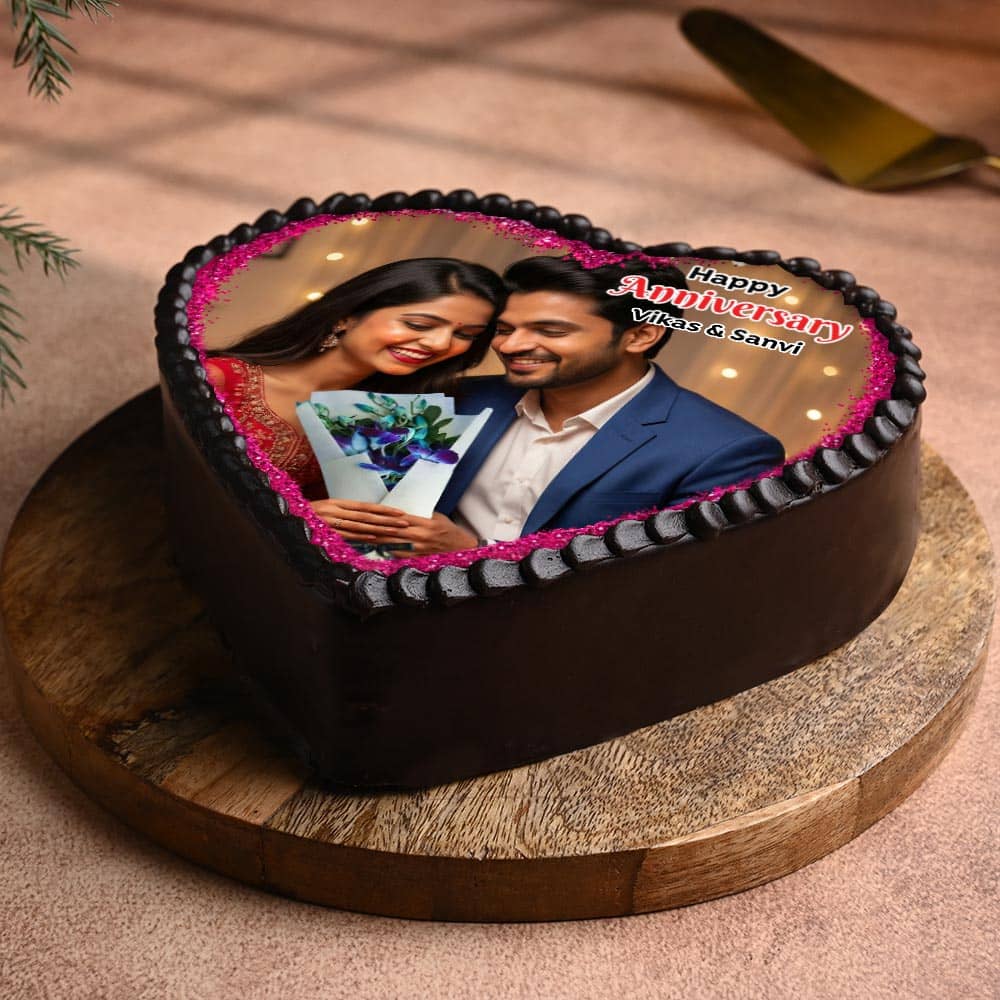 Heart Shaped Photo Cake Heart Shaped Photo Cake