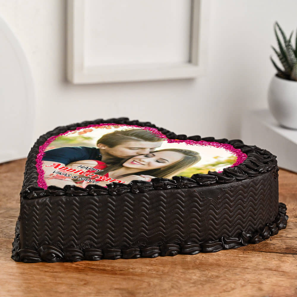 Heart Shaped Photo Cake Heart Shaped Photo Cake