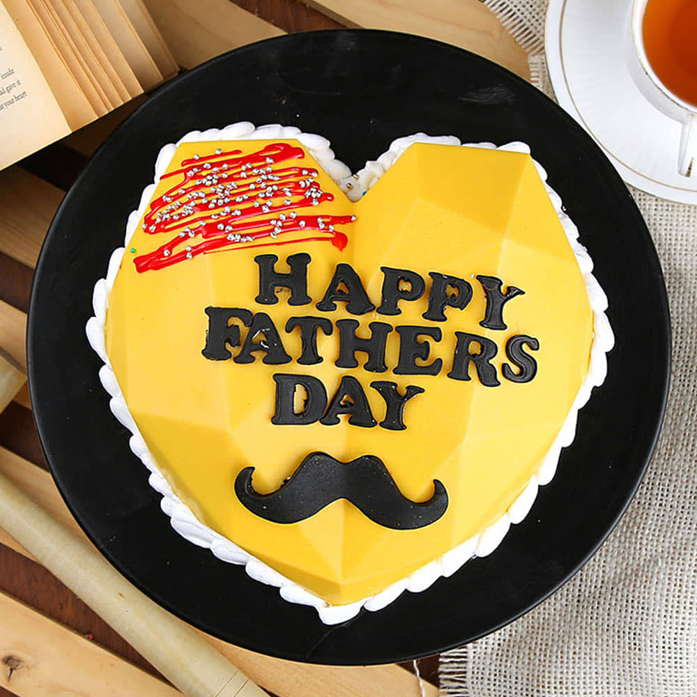 Heart Shaped Pineapple Pinata Cake (450 gm)