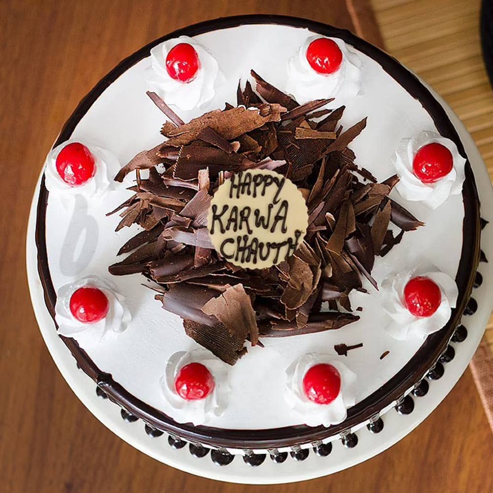 Karwa Chauth Black Forest Cake