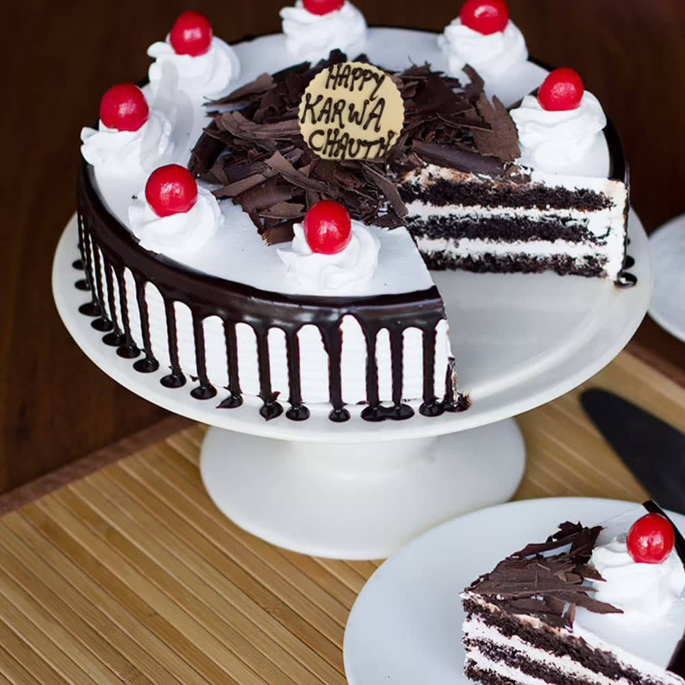 Karwa Chauth Black Forest Cake