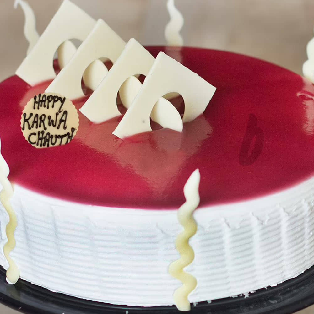 Karwa Chauth Blueberry Cake