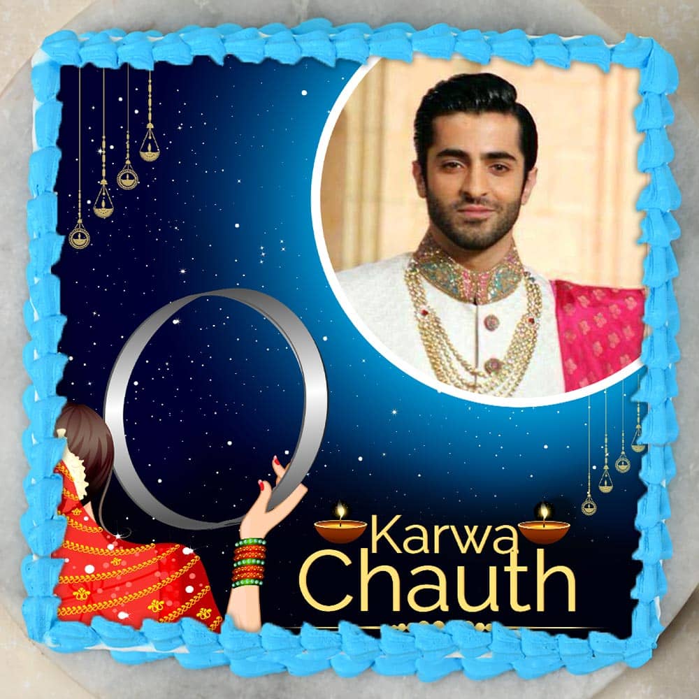 Karwa Chauth Photo Cake