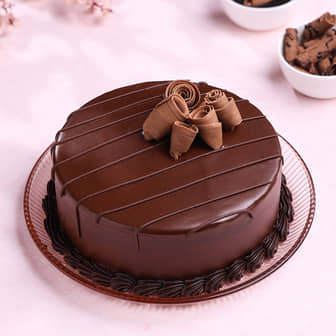 Velvet Chocolate Truffle Cake