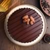 Sliced View of Chocolate Truffle Cake