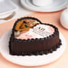 Love Shaped Photo Cake:Valentines Day Cake