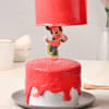 Side View of Minnie Pull Me Up Cake