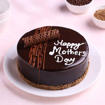 Mothers Day Glazed Chocolate Truffle Cake