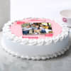 Side View of Mothers Day Photo Cake for Mom