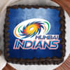 Top view of Mumbai Indians Poster Cake