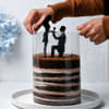 Front View of Choco Pull Me Up Cake Online