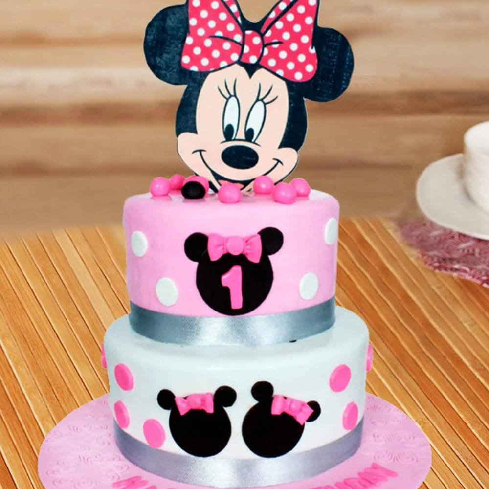 Mickey Mouse Theme Cake , Fondant Cakes Delivery in Ahmedabad – SendGifts  Ahmedabad