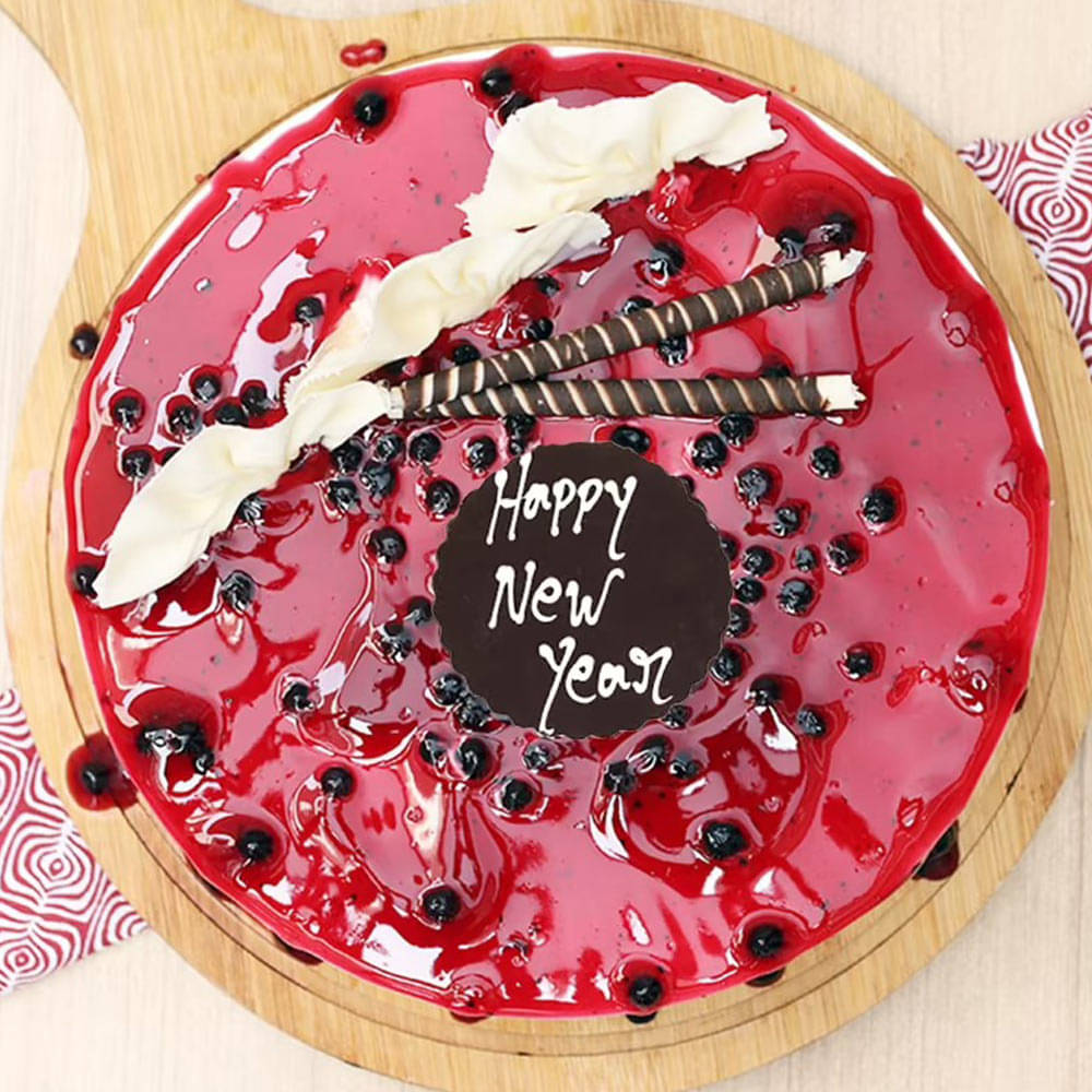 Blueberry Cake for Happy New Year 