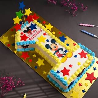 Far View of Mickey Mouse Poster Cake