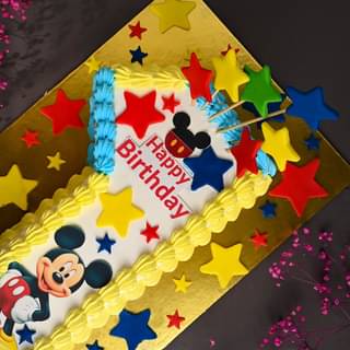 Half View of Mickey Mouse Poster Cake