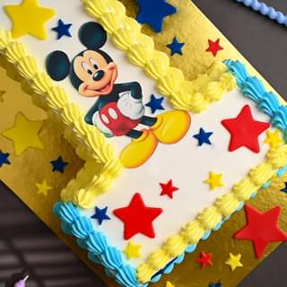 Half View of Mickey Mouse Poster Cake