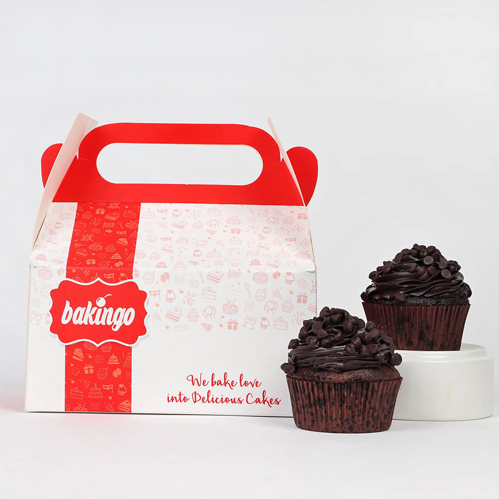 Packed View of Choco Chip Cupcake