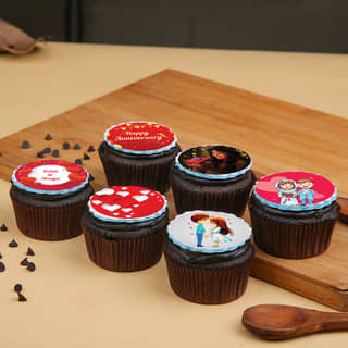 Personalised Anniversary Cupcakes Set Personalised Anniversary Cupcakes Set