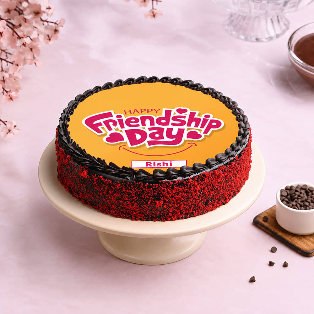 Joyful Happy Friendship Day Cake