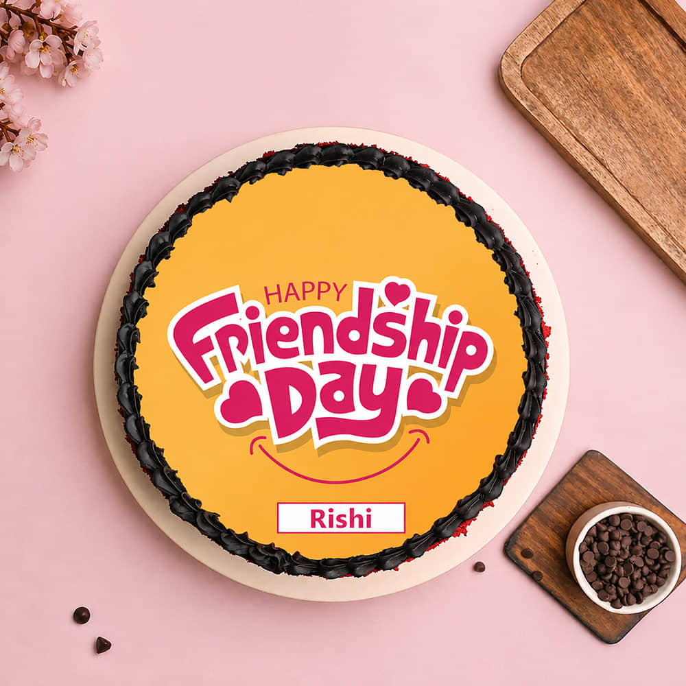 Joyful Happy Friendship Day Cake