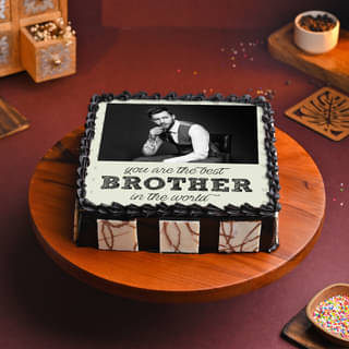 Photo Cake For Brother