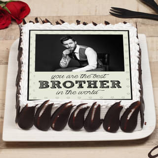 Photo Cake For Brother