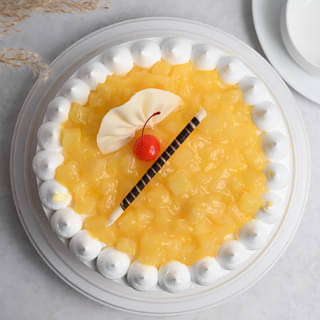 Top View of Pineapple Classique - A Pineapple Cake