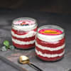 SuperDad Red Velvet Jar Cakes