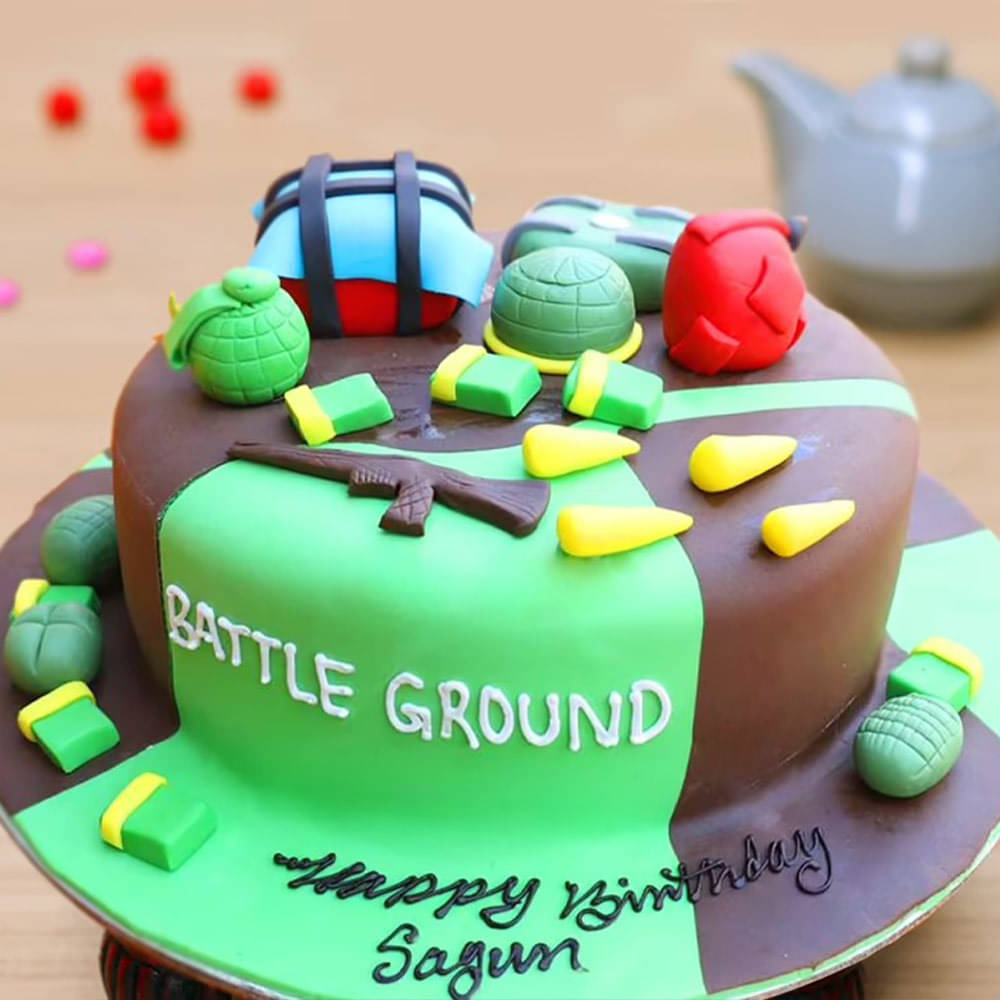 My 21st birthday cake PUBGstyle Just thought it would be cute to share   rPUBGMobile
