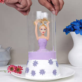 Purple Pull Me Up Barbie Cake 1 Kg