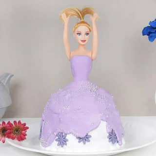 Purple Pull Me Up Barbie Cake 1 Kg