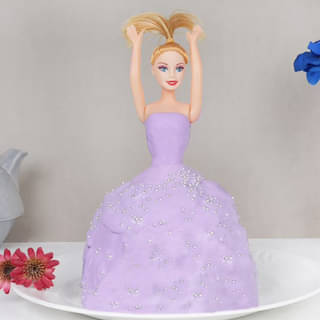 Purple Pull Me Up Barbie Cake 1 Kg