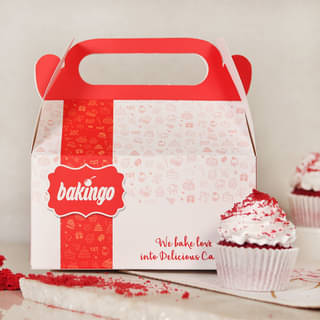 Bakingo's Packed View of Red Velvet Cupcake