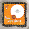Top View Rakhi Photo Cake