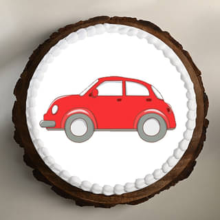 Top View of Mister Red Cake
