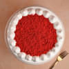 Top View of Red Velvet Cake