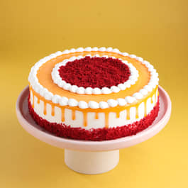 Red Velvet Coffee Drip Cream Cake Red Velvet Coffee Drip Cream Cake