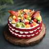 Red Velvet Fruit Cake: Order This Cake Online