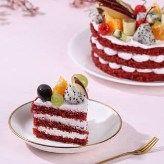 Red Velvet Fruit Cake Red Velvet Fruit Cake