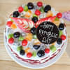 Republic Day Red Velvet Fruit Cake