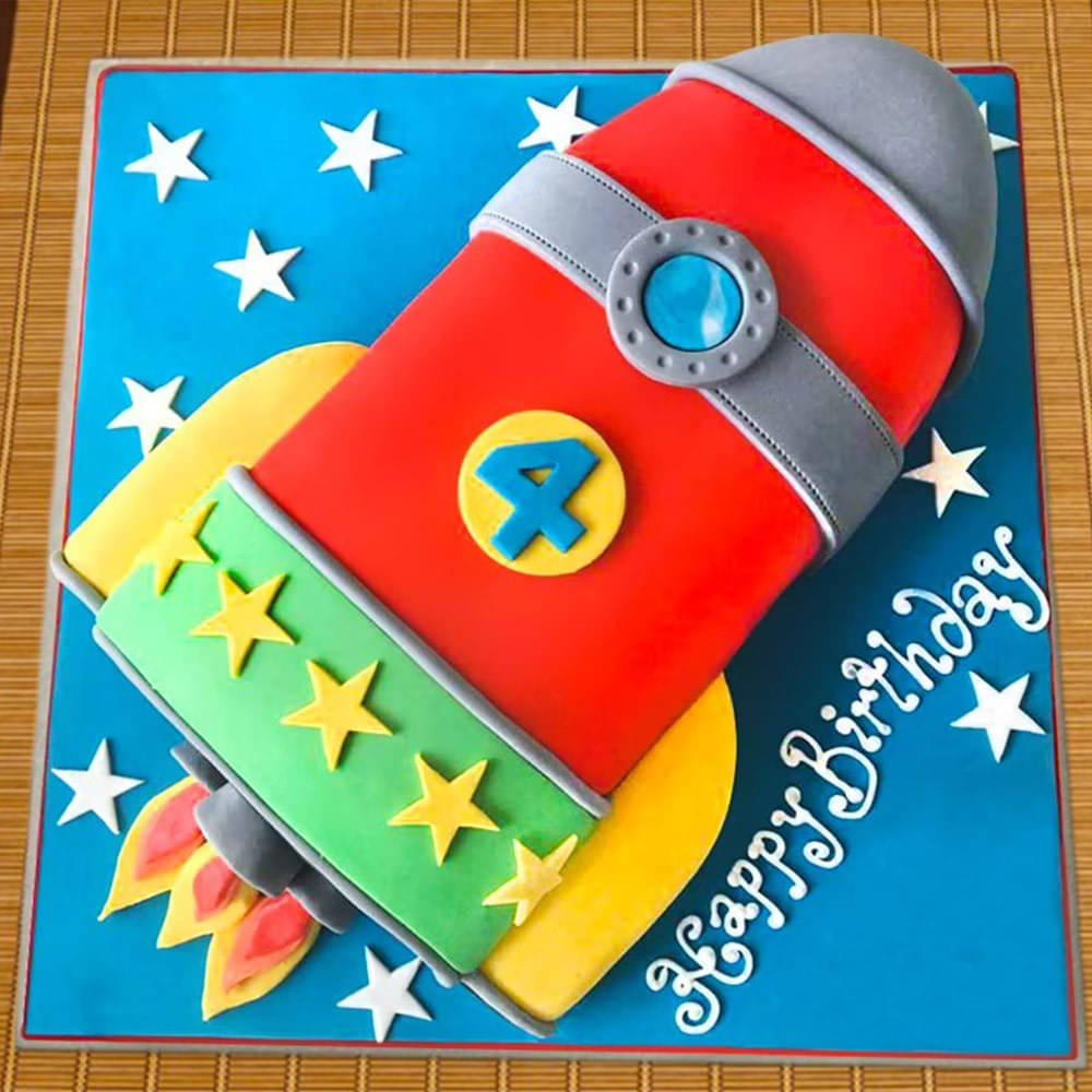 Wooden Birthday Space Rocket Cake Topperbirthday Boy Cake - Etsy