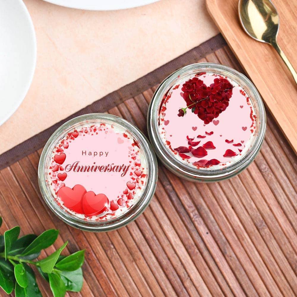 Ikrartdsfjdsfjds Red Velvet Happy Anniversary Jar Cake